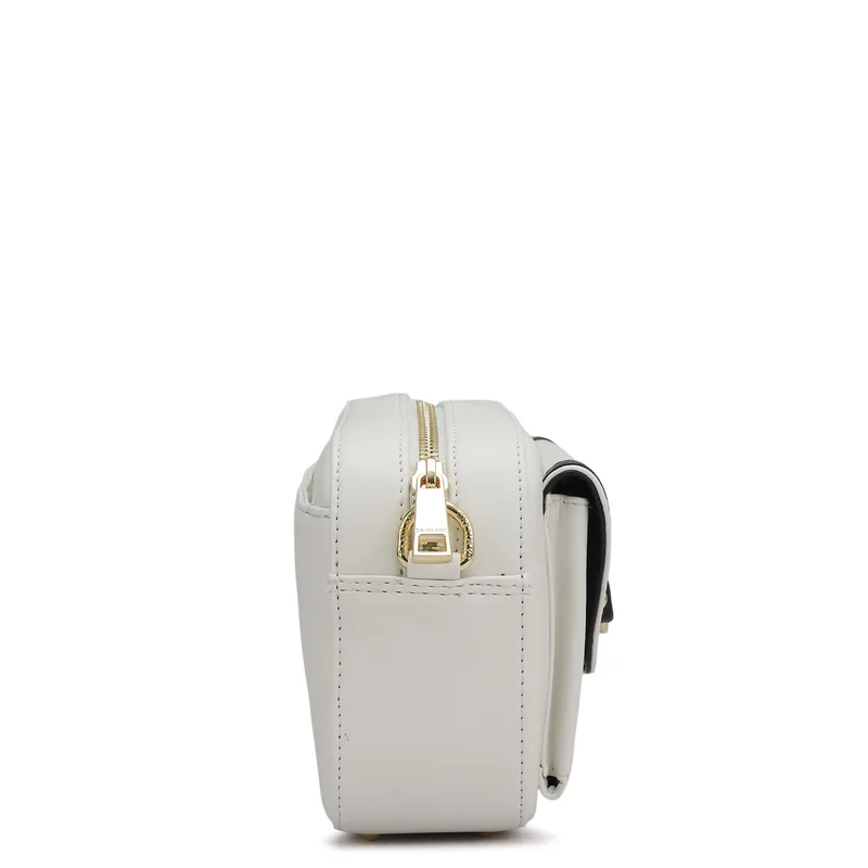 Da Milano Snow Small Plain Leather Sling - Snow for Women | Best Price UAE